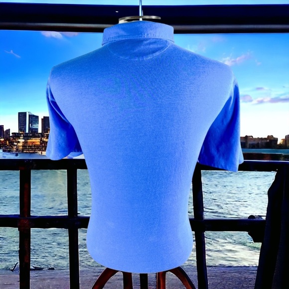 Banana Republic Blue Jersey Polo Shirt Size XXL - Picture 2 of 4